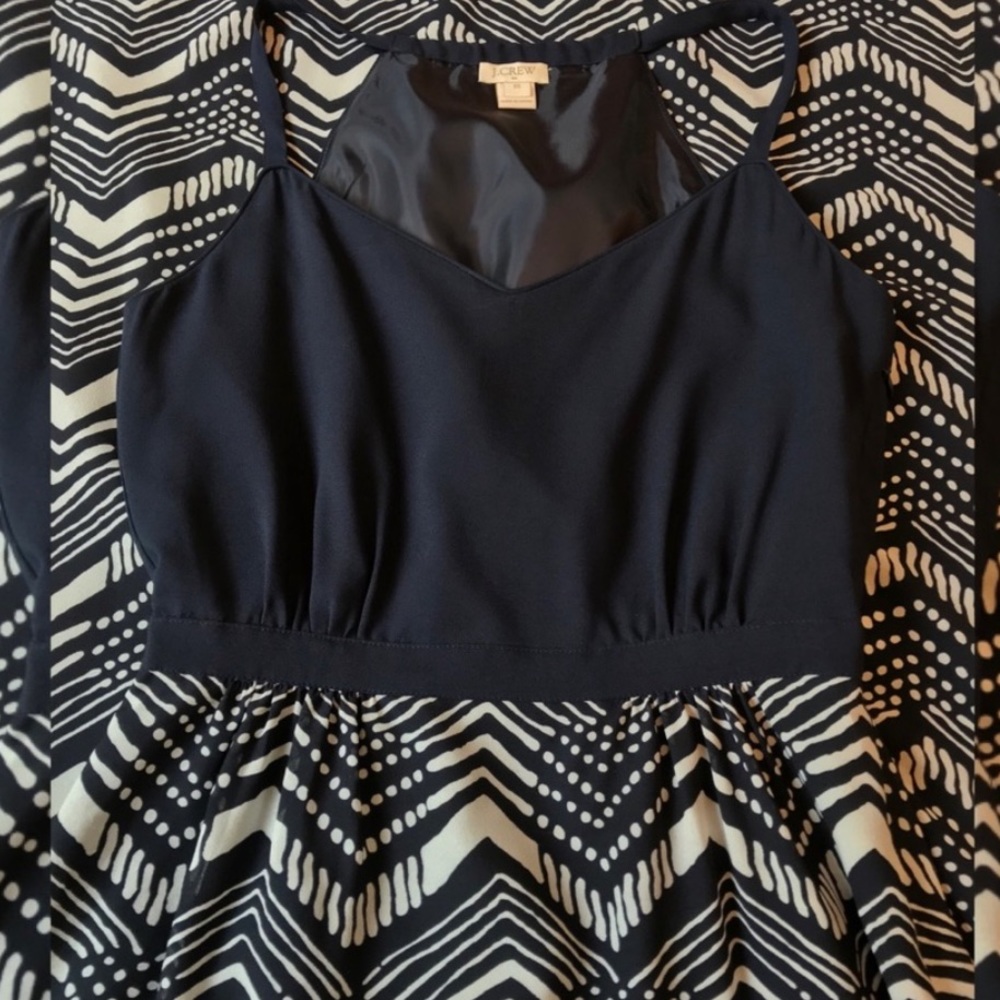 J.Crew Navy White Maxi Dress Size 2